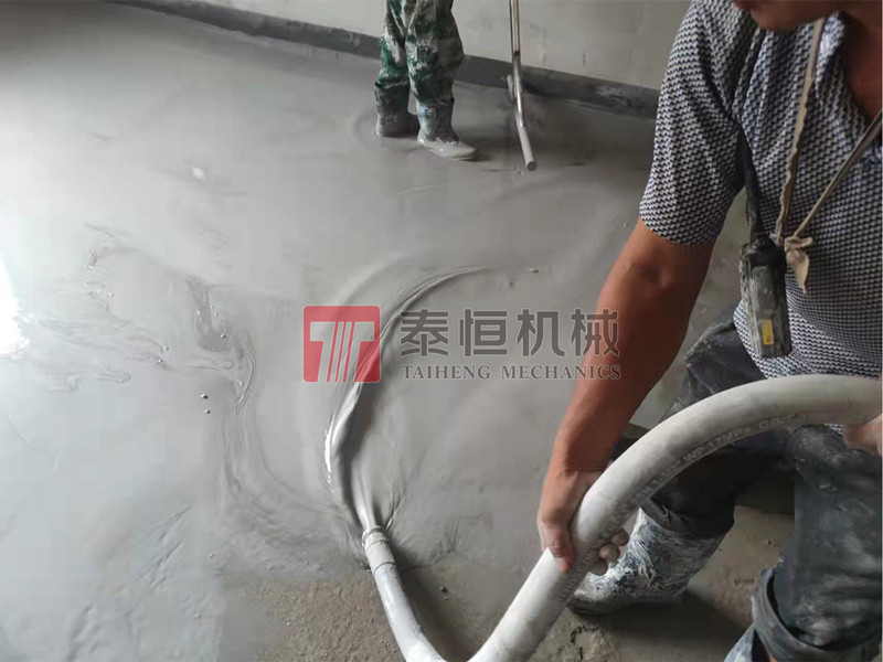 滁州碧桂园翡丽庄园别墅区自流平施工现场